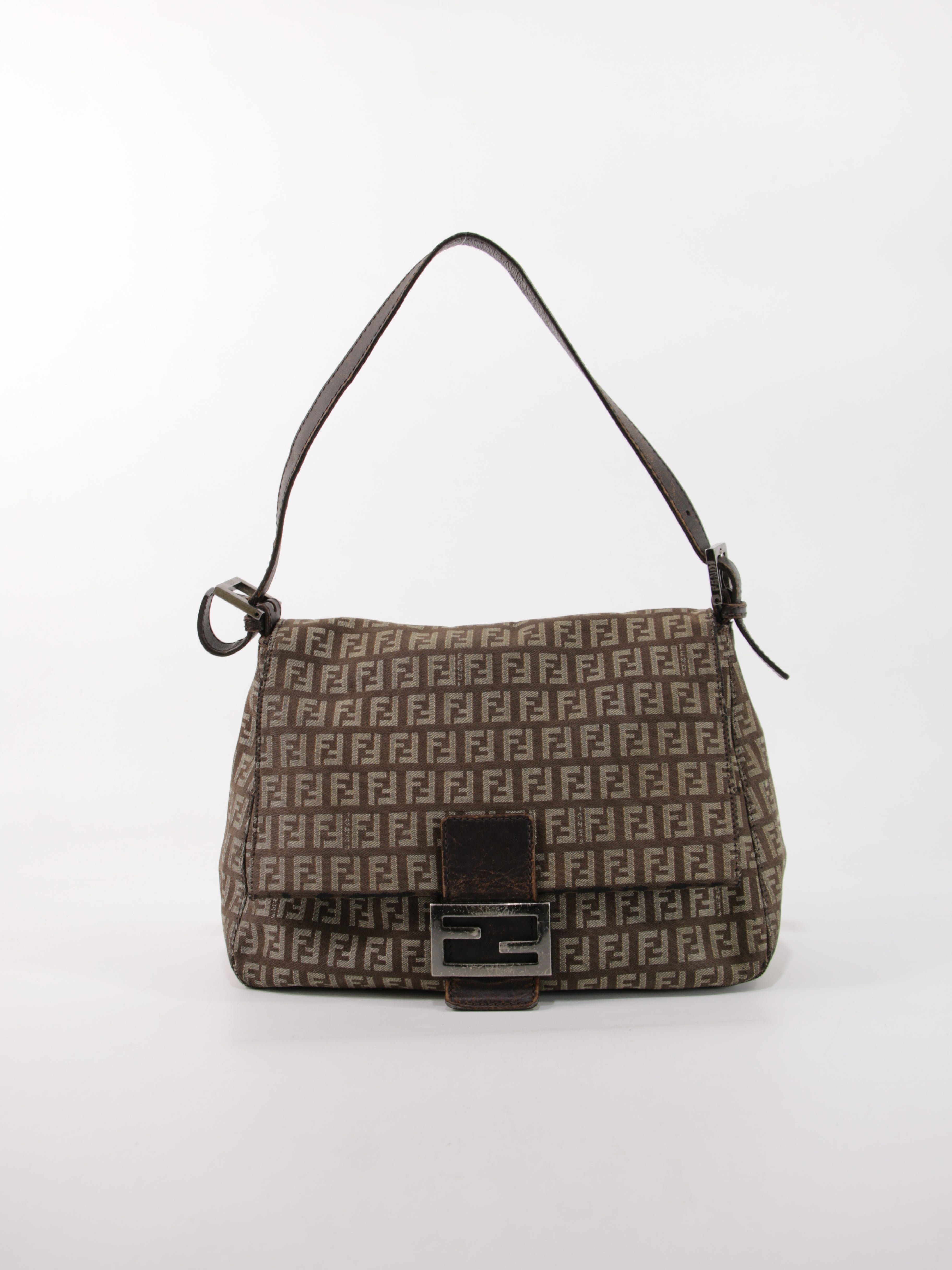 Fendi Mamma Baguette Brown Canvas | Ref. 41731 – Collector's Cage