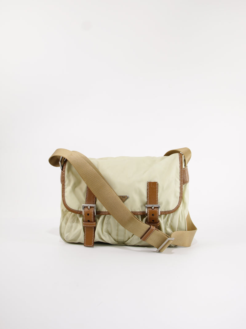 PRADA - DOUBLE BUCKLE MESSENGER