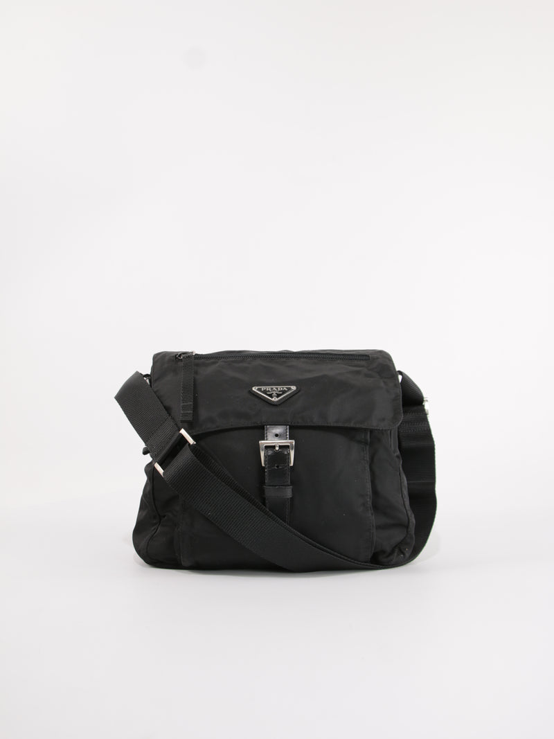 PRADA - SINGLE BUCKLE MESSENGER