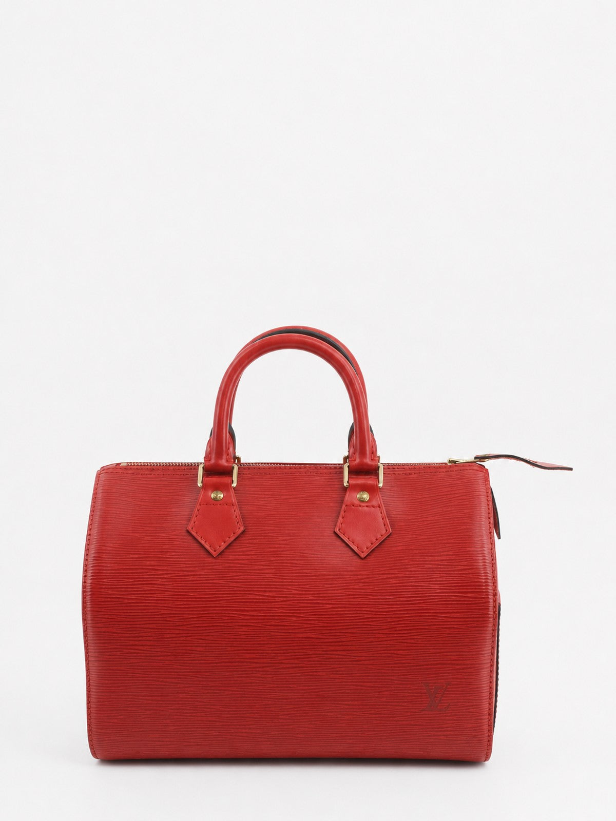 Louis Vuitton Speedy 25 Red Epi leather