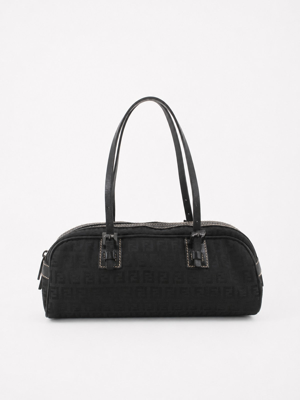 Fendi Hand Bag Black Canvas
