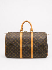 Louis Vuitton Keepall 45 Brown Canvas