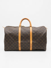 Louis Vuitton Keepall 50 Brown Canvas