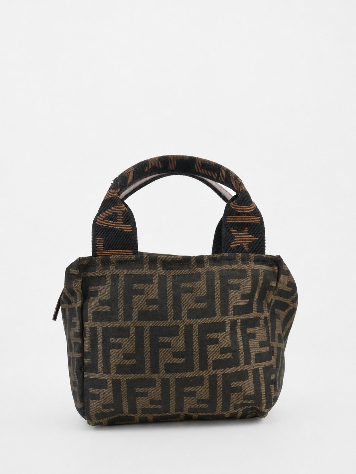 Fendi Hand Bag Brown Canvas