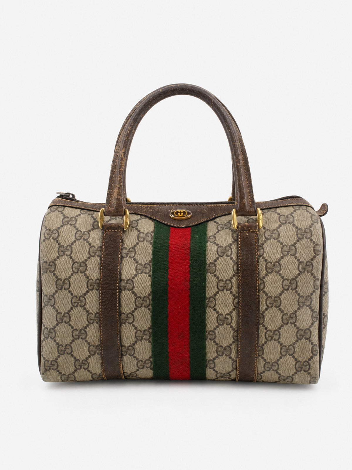 Gucci Boston Brown Canvas