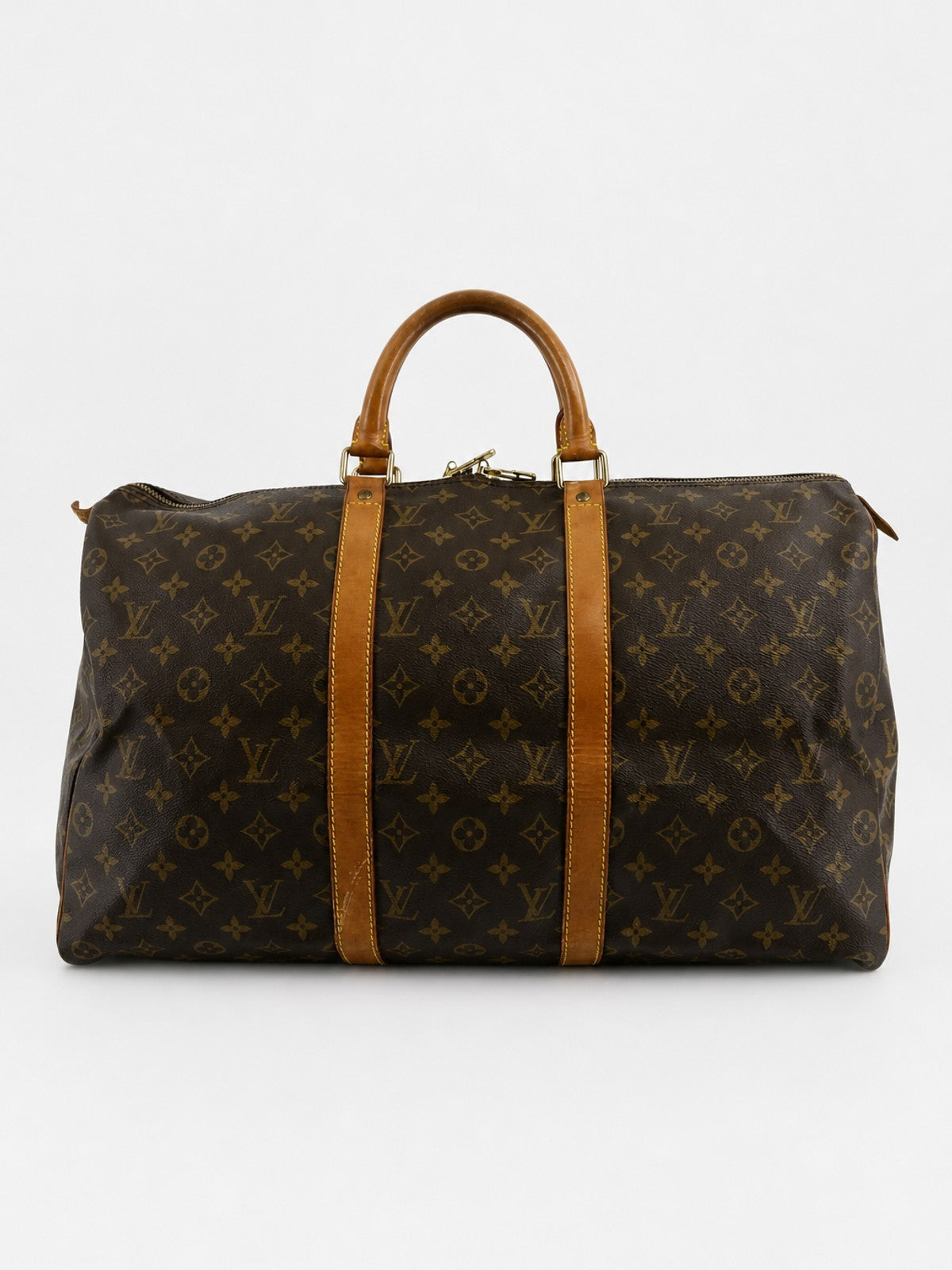 Louis Vuitton Keepall 50 Brown Canvas