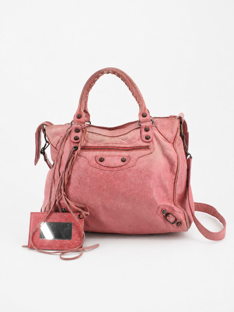 Balenciaga Velo Pink Leather