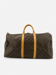 Louis Vuitton Keepall 55 Brown Canvas