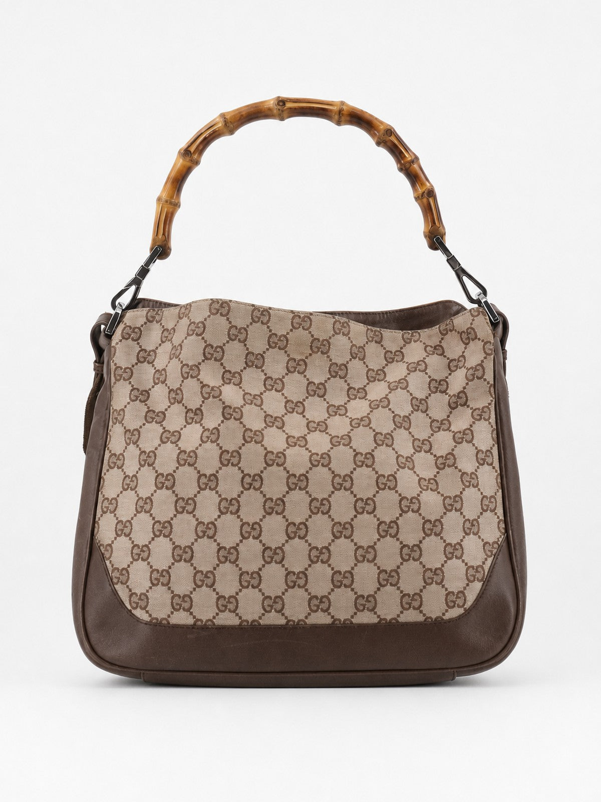 Gucci Shoulder Bag Brown Canvas