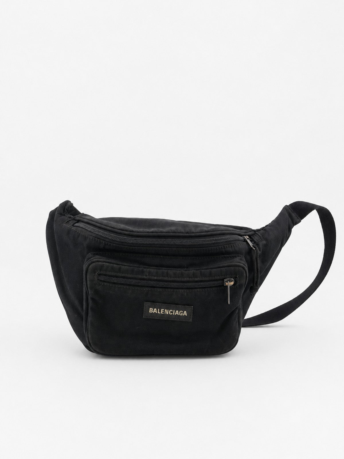 Balenciaga Belt Bag Black Leather
