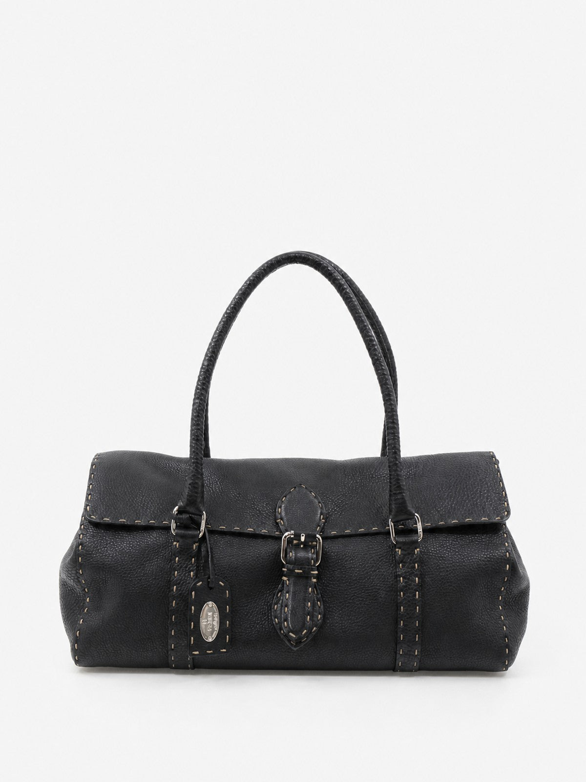 Fendi Shoulder Bag Black Leather