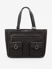 Gucci Shoulder Bag Brown Canvas