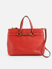 Gucci Hand Bag Red Leather
