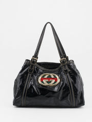 Gucci Shoulder Bag Black Patent leather