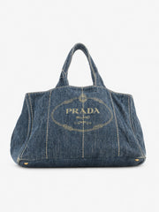 Prada Large Canapa Blue Denim