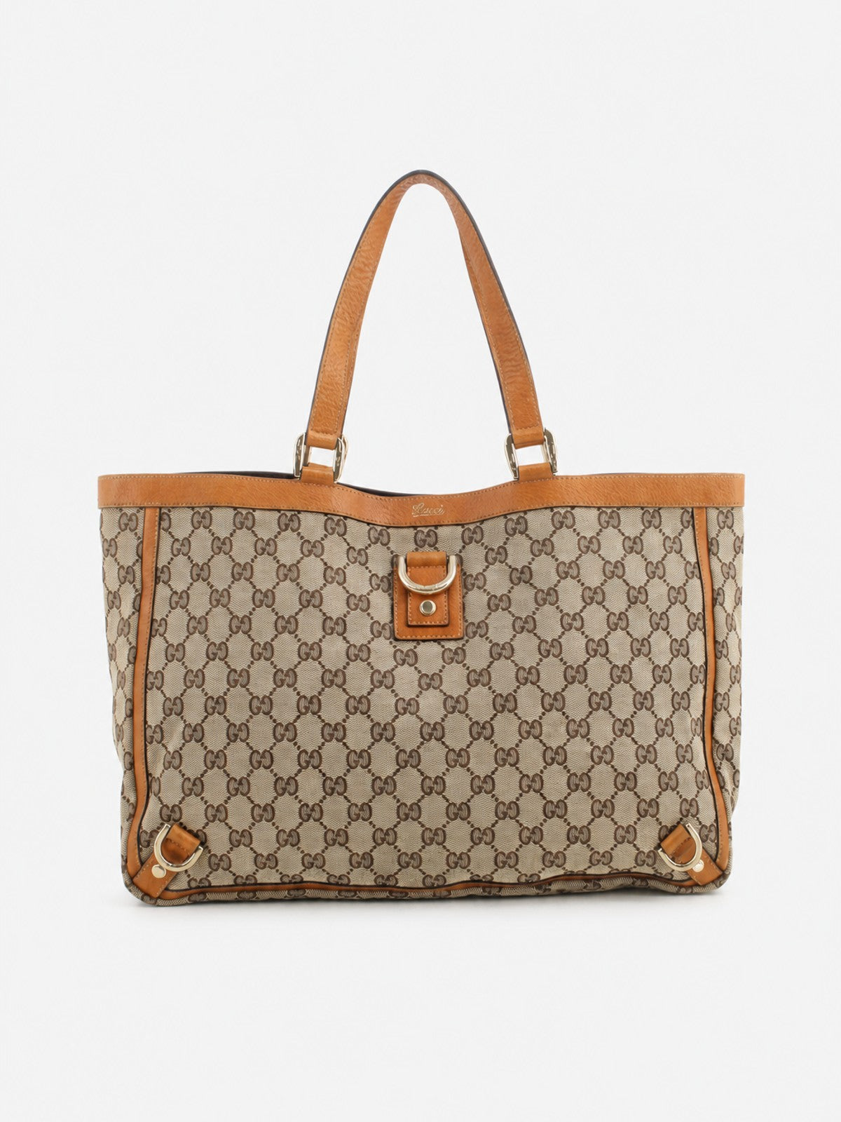 Gucci Shoulder Bag Brown Canvas