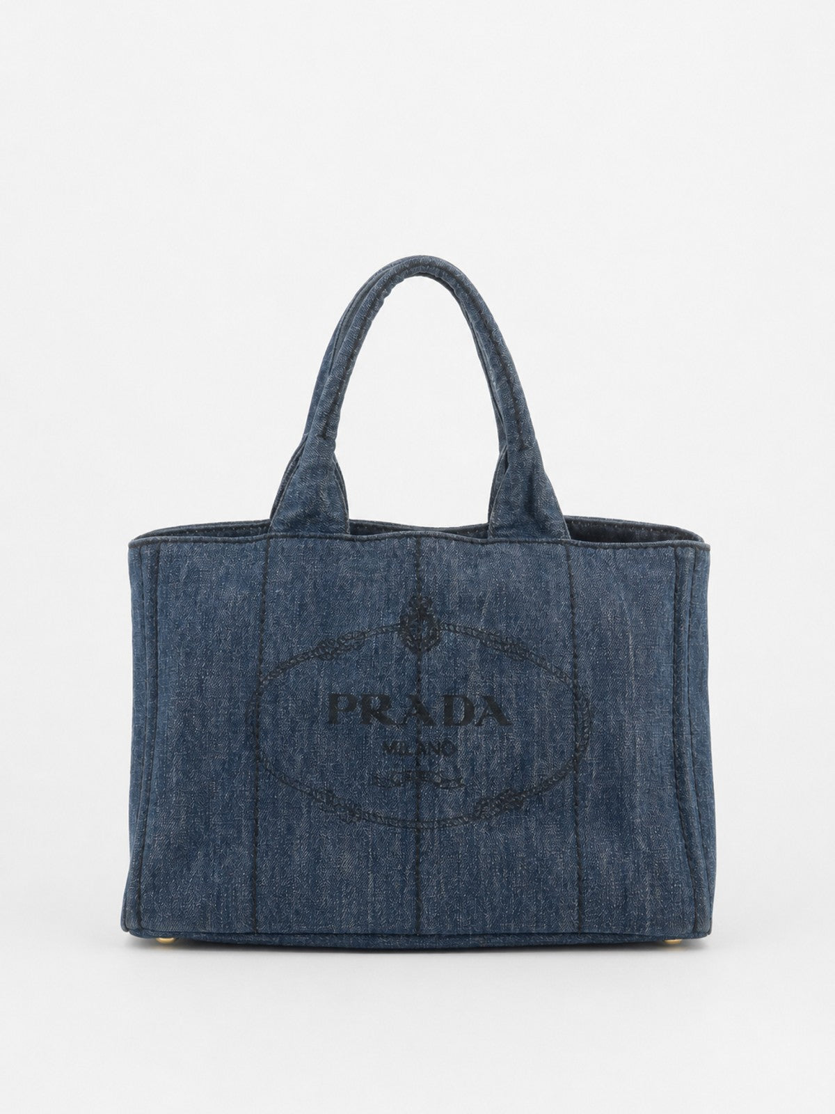 Prada Medium Canapa Blue Denim