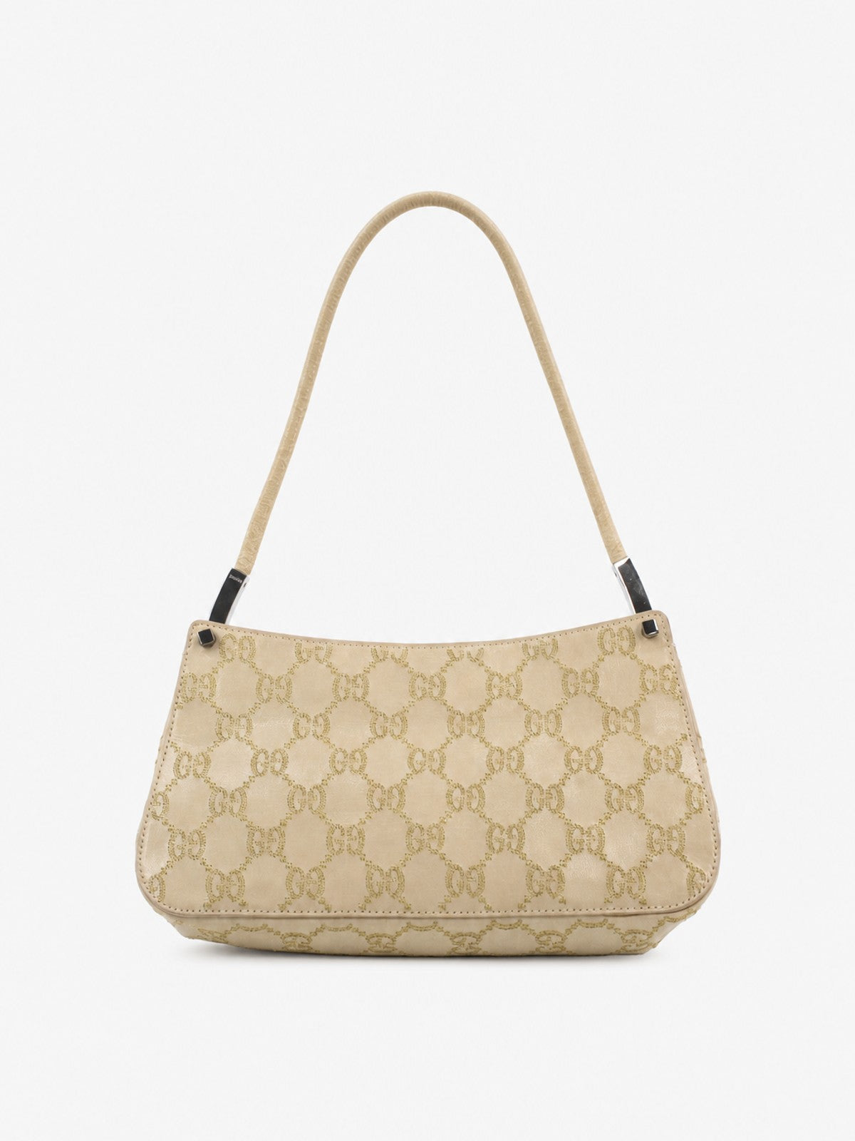 Gucci Shoulder Bag Beige Canvas