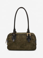 Fendi Shoulder Bag Brown Suede