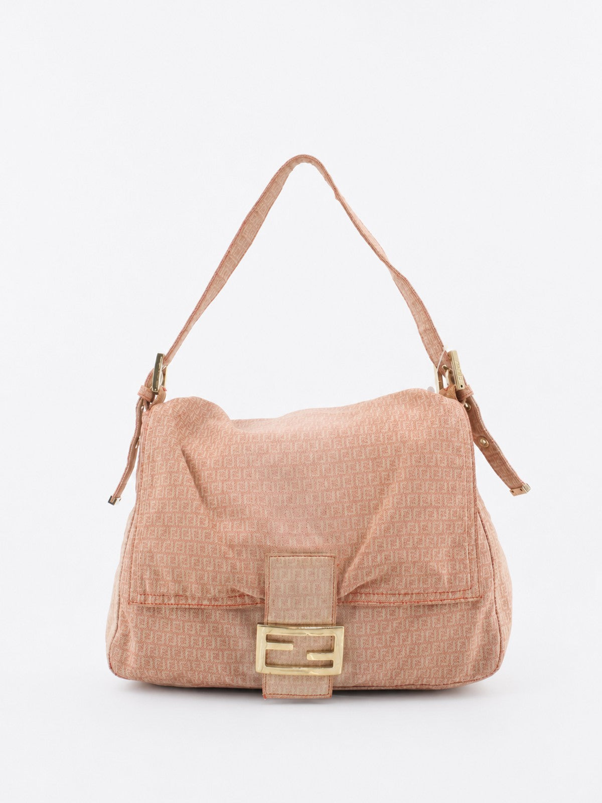 Fendi Mamma Baguette Pink Canvas