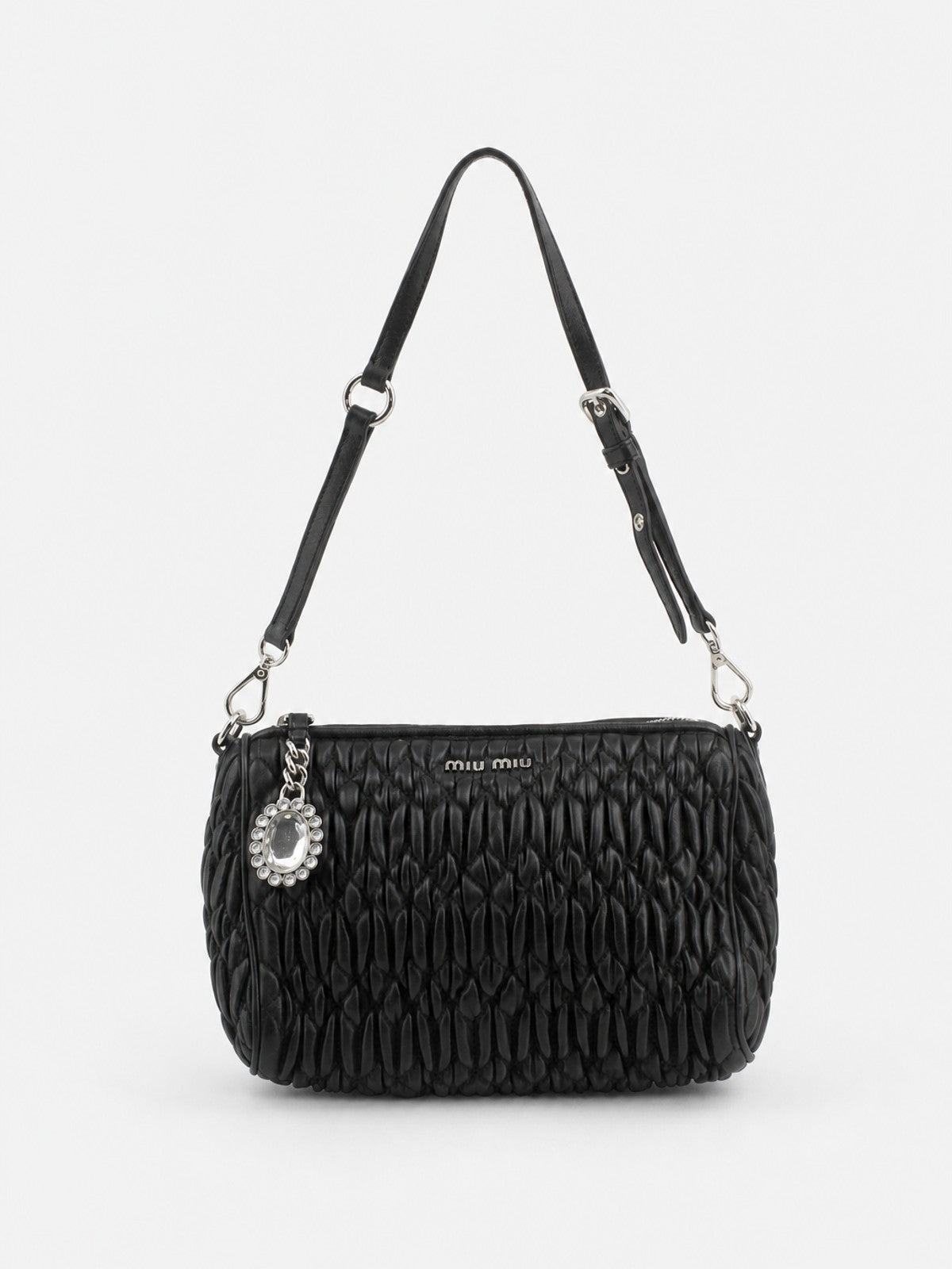 Miu Miu Shoulder Bag Black Leather
