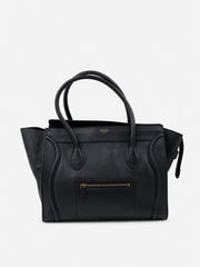 Celine Luggage Blue Leather