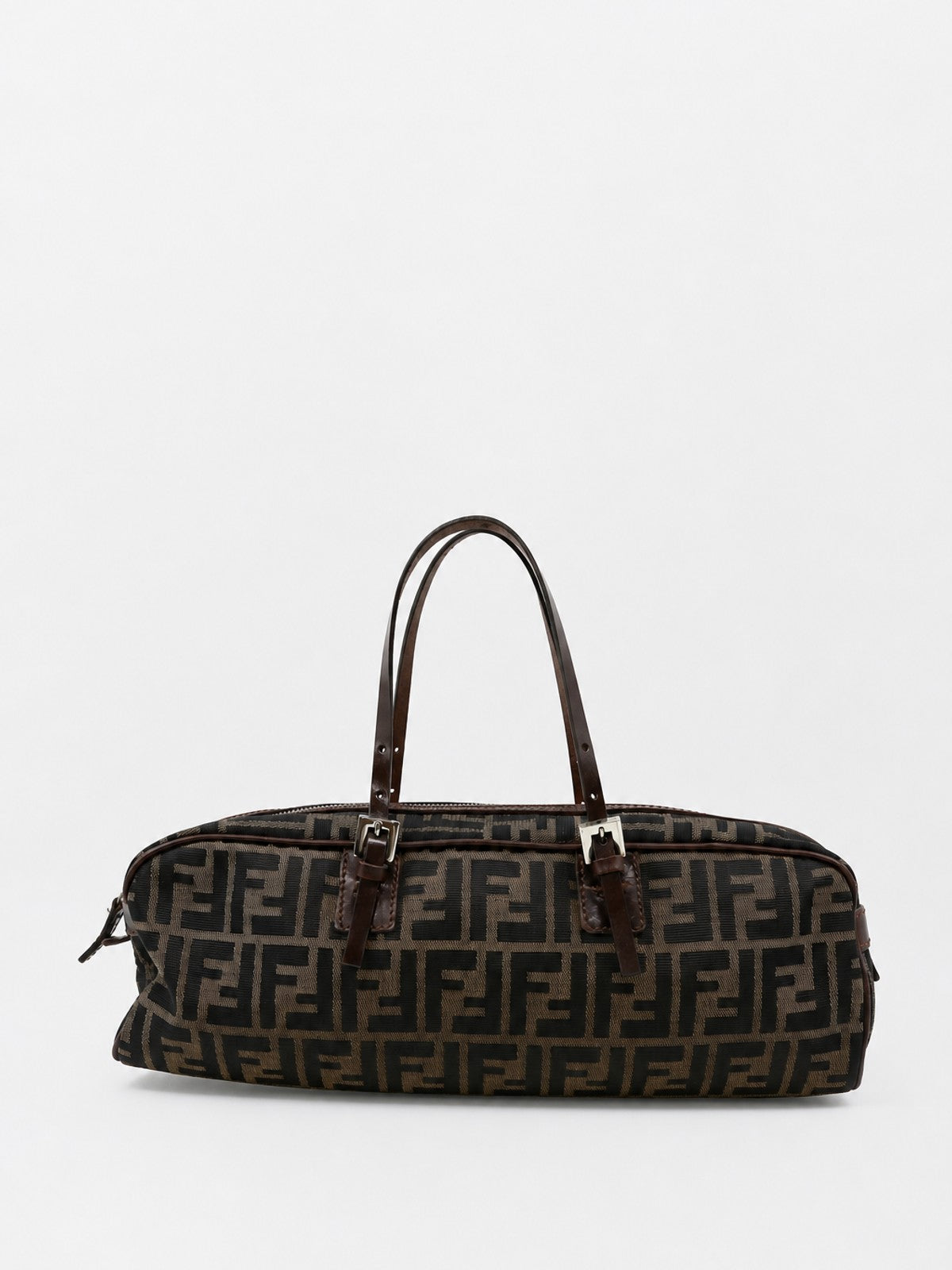Fendi Hand Bag Brown Canvas